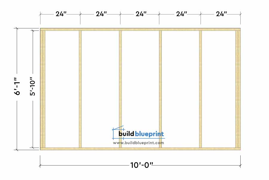 shed back wall frame construction