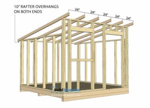 10x10 Lean To Shed Plans - Build Blueprint