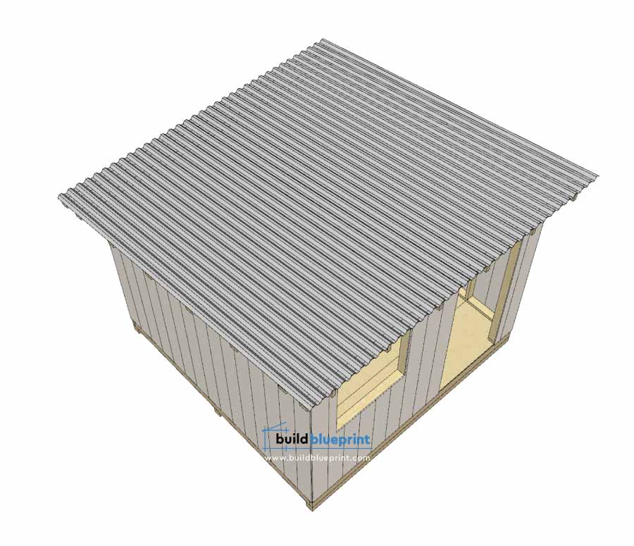 shed metal roof installation