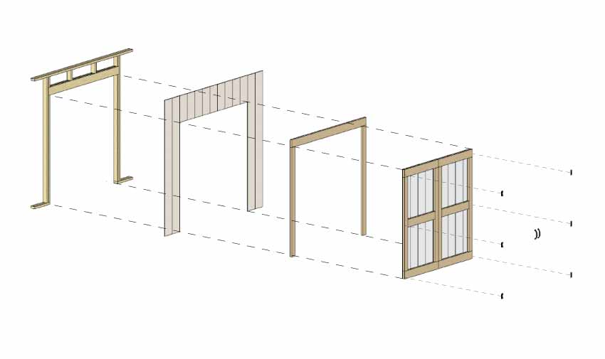 3D view of shed door