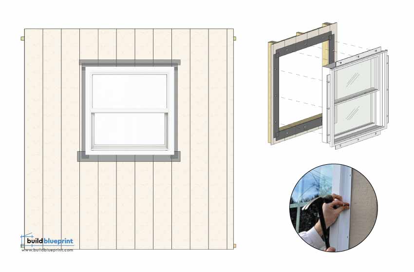 window installation plan and measurements