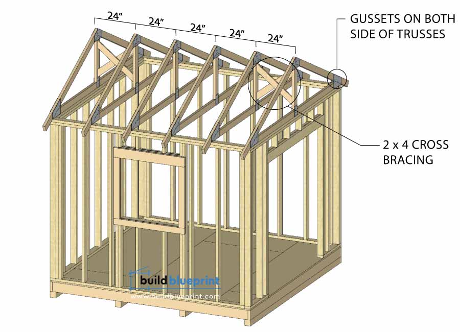 shed truss layout