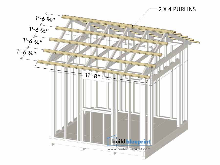 shed roof purlins plans