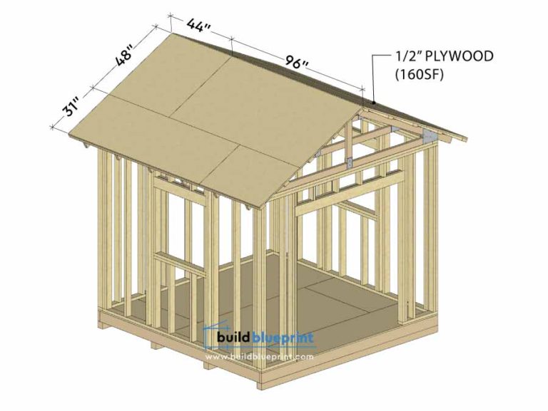 10x10 Garden Shed Plans - Build Blueprint