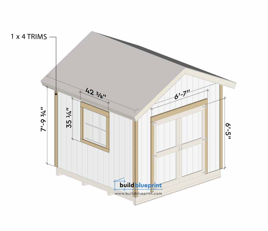 how to build shed trim
