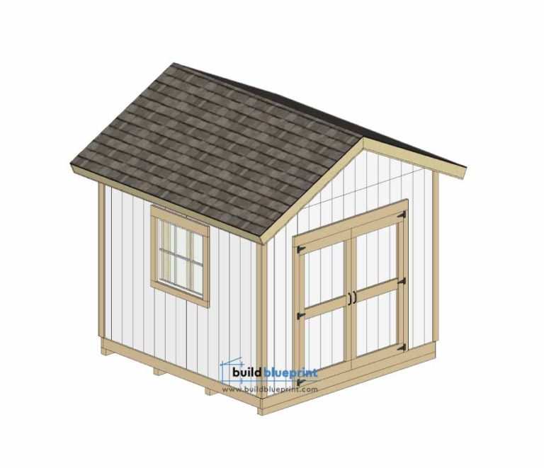 10x10 Garden Shed Plans - Build Blueprint