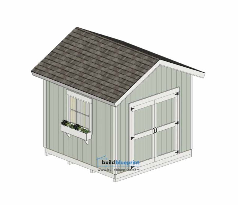 10x10 Garden Shed Plans - Build Blueprint