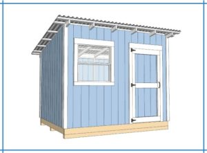 how to build 10x10 lean to shed
