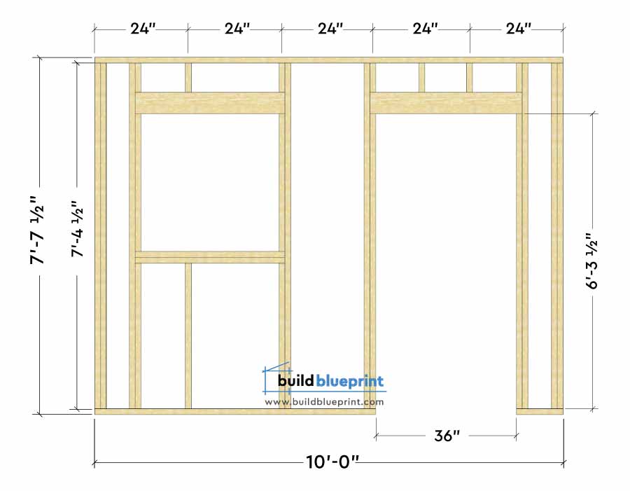 shed front wall frame