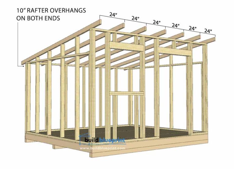 12x10 Lean To Shed Plans - Build Blueprint