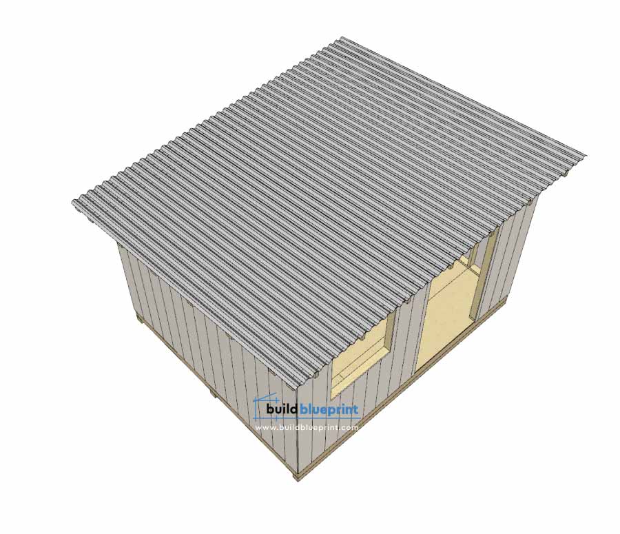 12x10 corrugated metal roofing