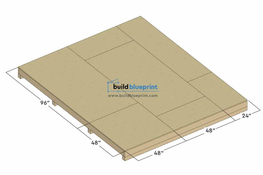 shed floor panel layout dimensions
