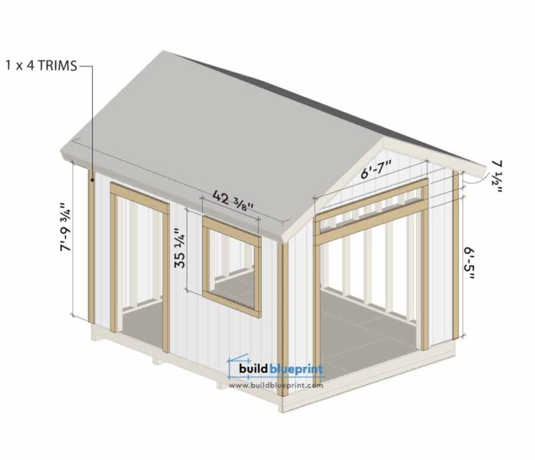 12x10 Garden Shed Plans - Build Blueprint