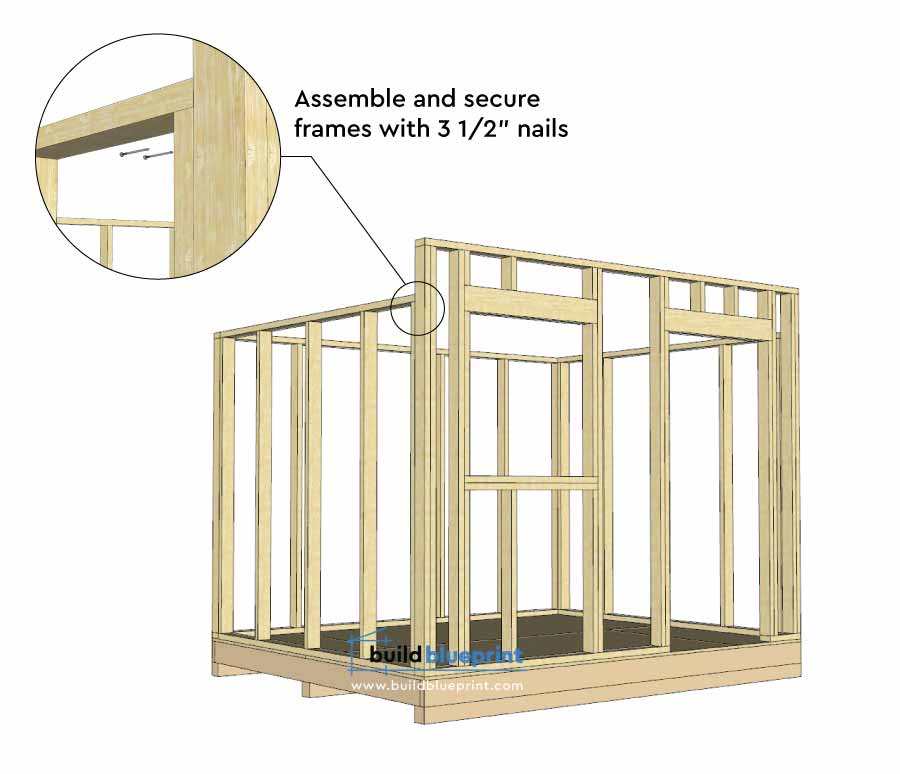 shed wall frame assembly instructions