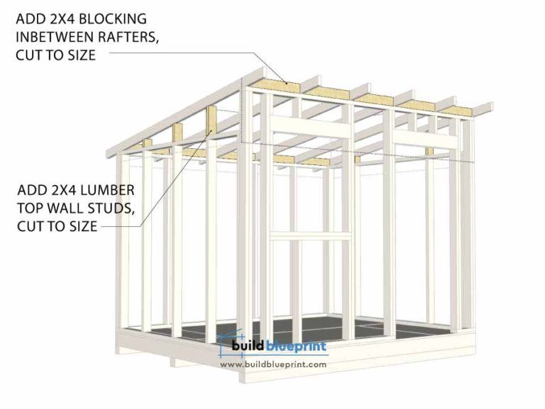 8x10 Lean To Shed Plans - Build Blueprint