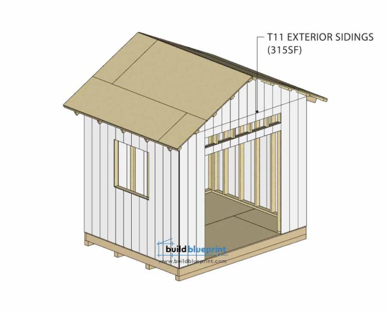 8x10 Garden Shed Plans - Build Blueprint