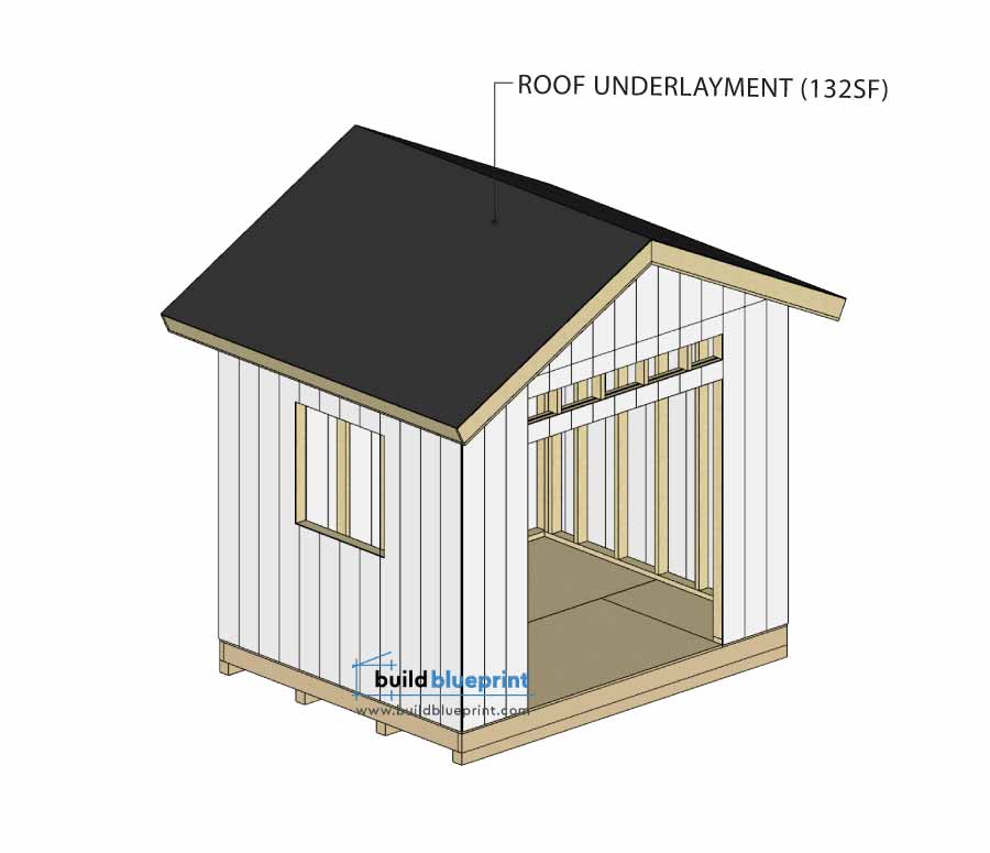 8x10 shed roof waterproof 