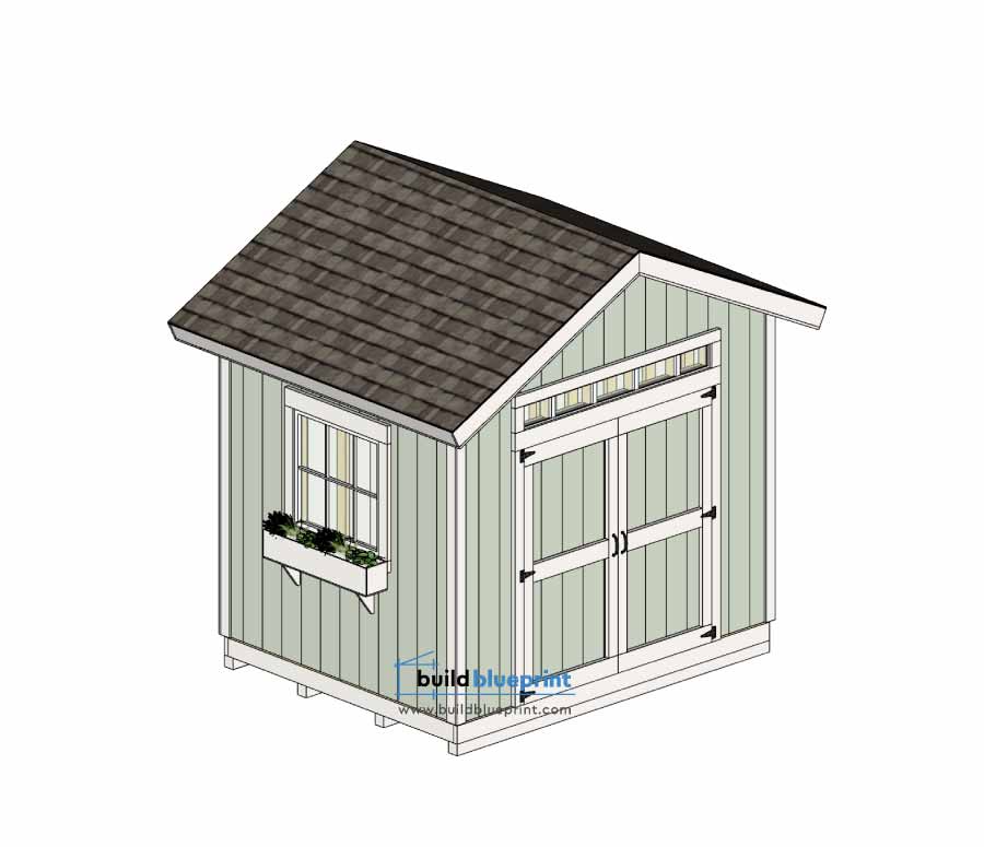 8x10 garden shed plan and paint