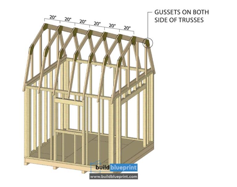 10x10 Barn Shed Plans - Build Blueprint