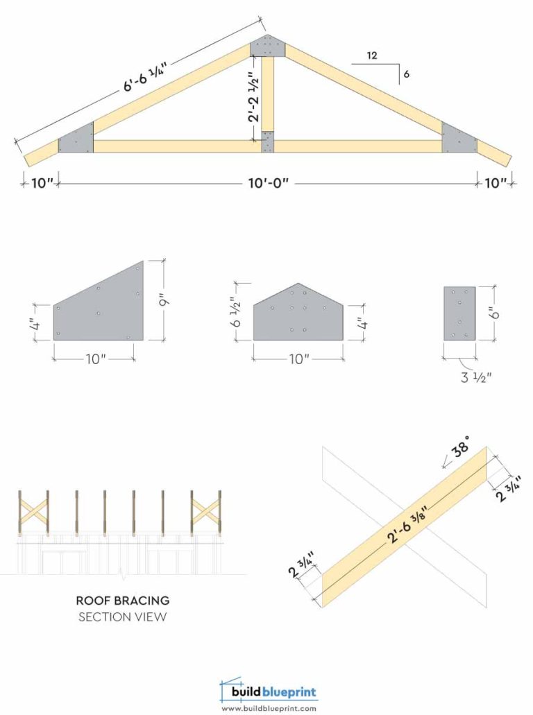 14x10 Garden Shed Plans - Build Blueprint