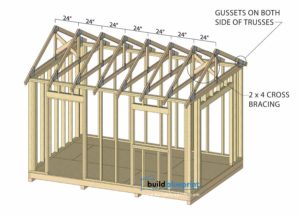 14x10 Garden Shed Plans - Build Blueprint