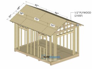 14x10 Garden Shed Plans - Build Blueprint