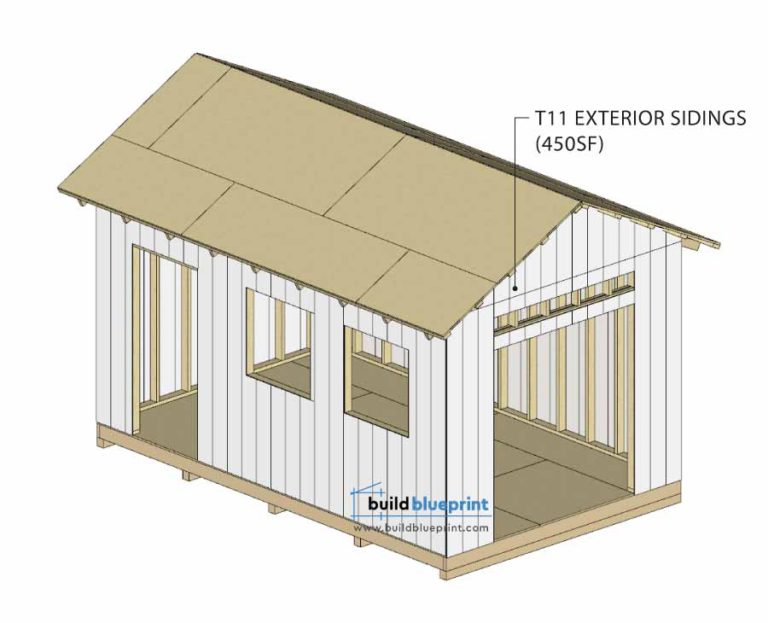 16x10 Garden Shed Plans - Build Blueprint