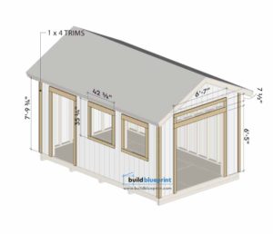 16x10 Garden Shed Plans - Build Blueprint