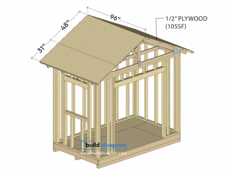 6x10 Garden Shed Plans - Build Blueprint