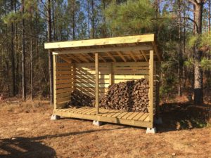 wood shed build diy