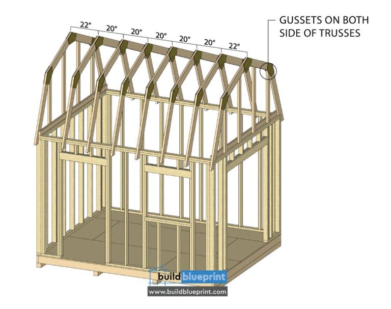 12x10 Barn Shed Plans - Build Blueprint