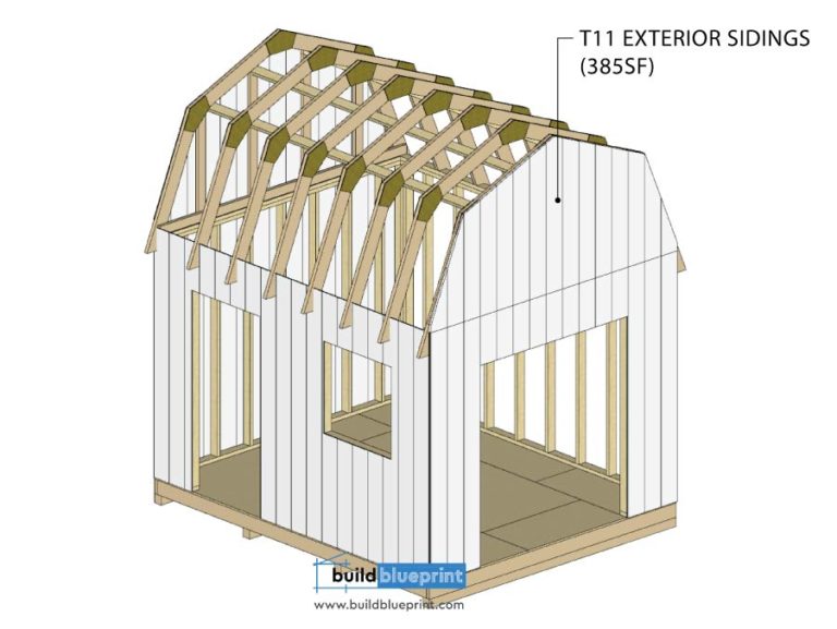 12x10 Barn Shed Plans - Build Blueprint