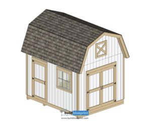 12x10 Barn Shed Plans - Build Blueprint