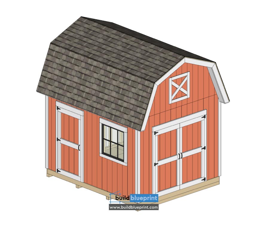 12x10 Barn Shed Complete Plans