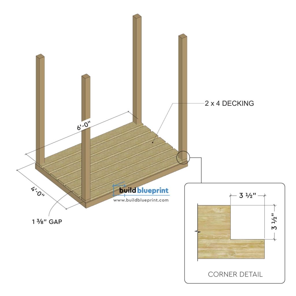 4x6 Firewood Shed Plans - Build Blueprint