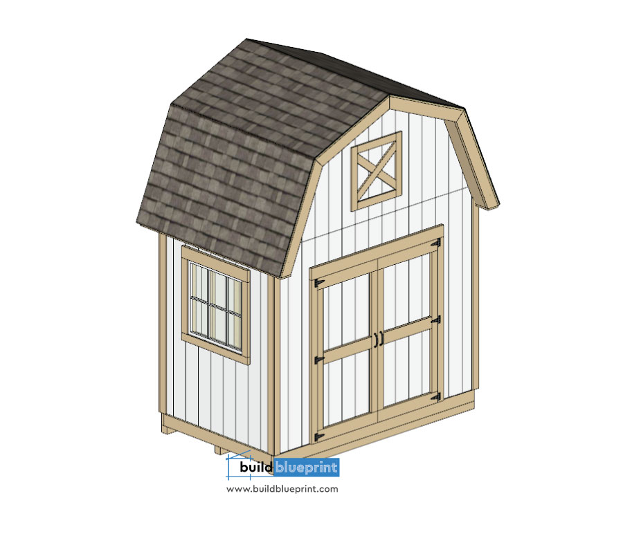 8x10 Barn Shed door and window build