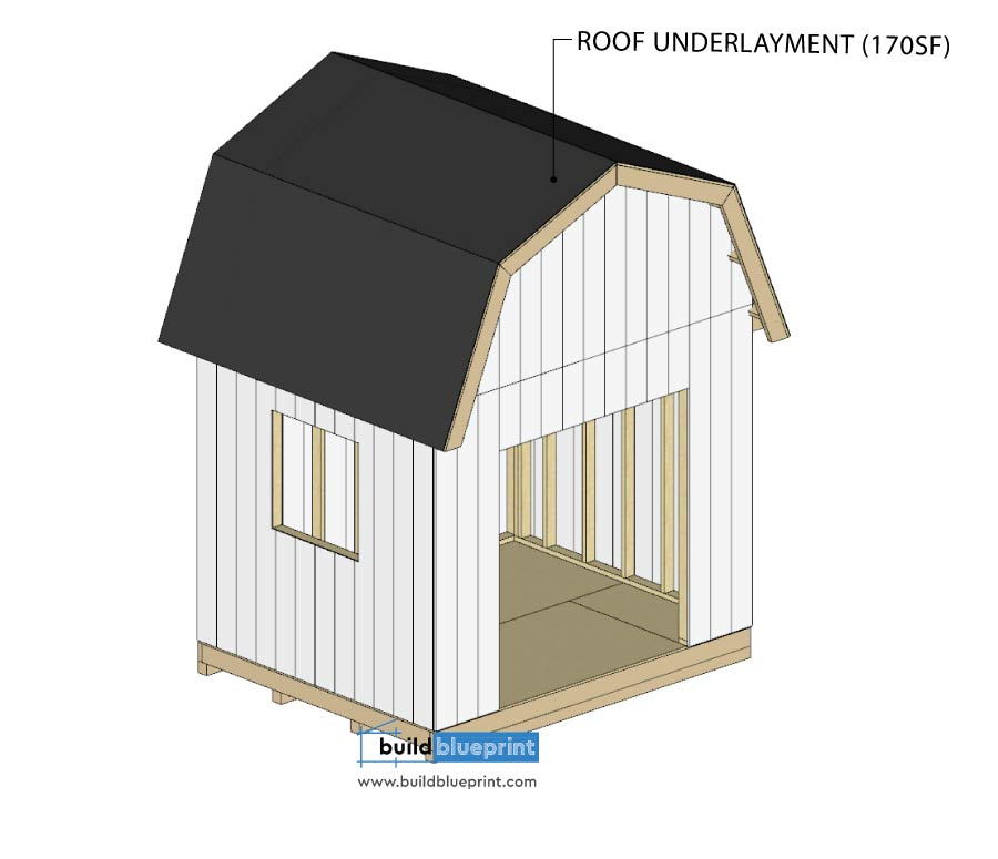 8x10 Barn Shed Underlayment Dimensions