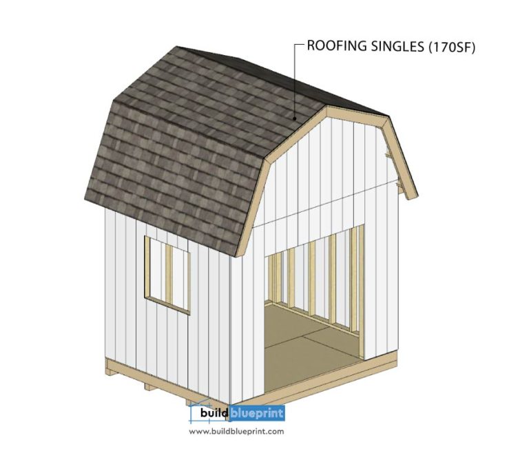 8x10 Barn Shed Plans - Build Blueprint