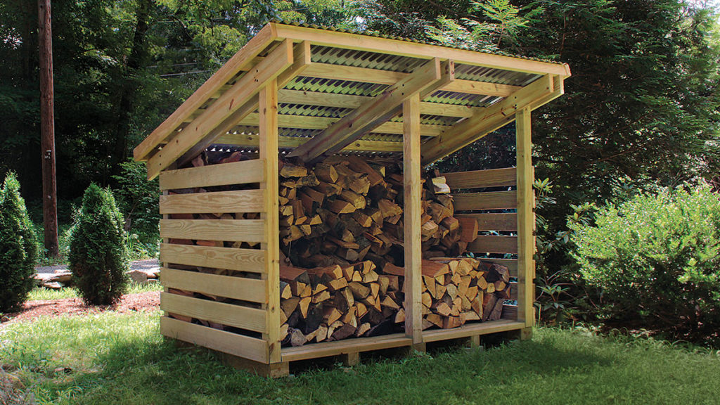 firewood shed DIY build
