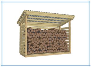 4x10 Firewood Shed Plans
