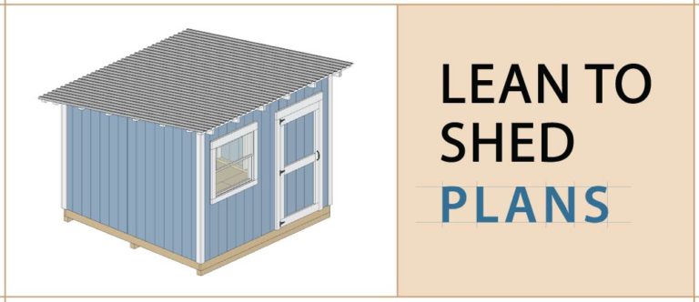free lean to shed plans