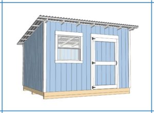 how to build 12x10 lean to shed