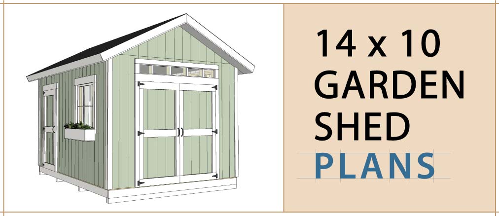 14x10 garden shed plans