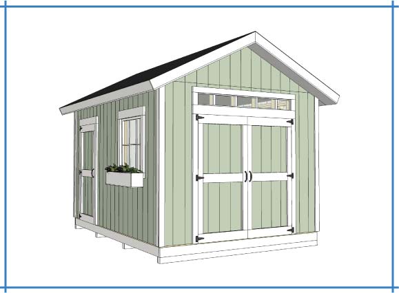 how to build a 14x10 garden shed