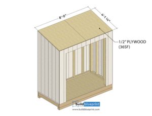 4x8 Lean-To Shed Plans - Build Blueprint