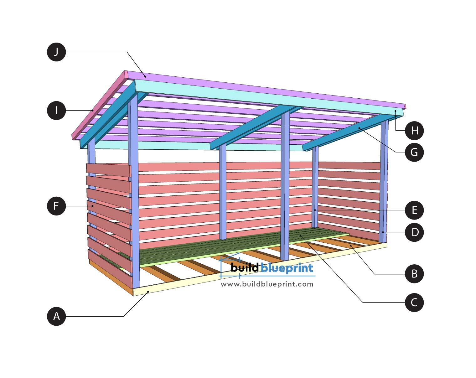 Build a best sale firewood shed