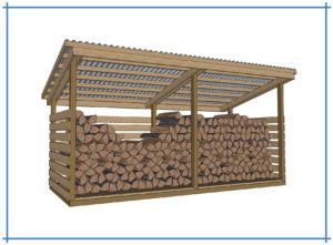 4 cord firewood shed diy plans
