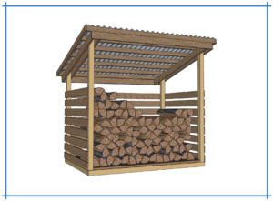 2 cord wood shed plans