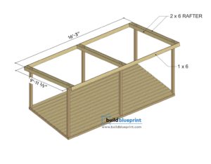 8x16 Firewood Shed Plans - Build Blueprint