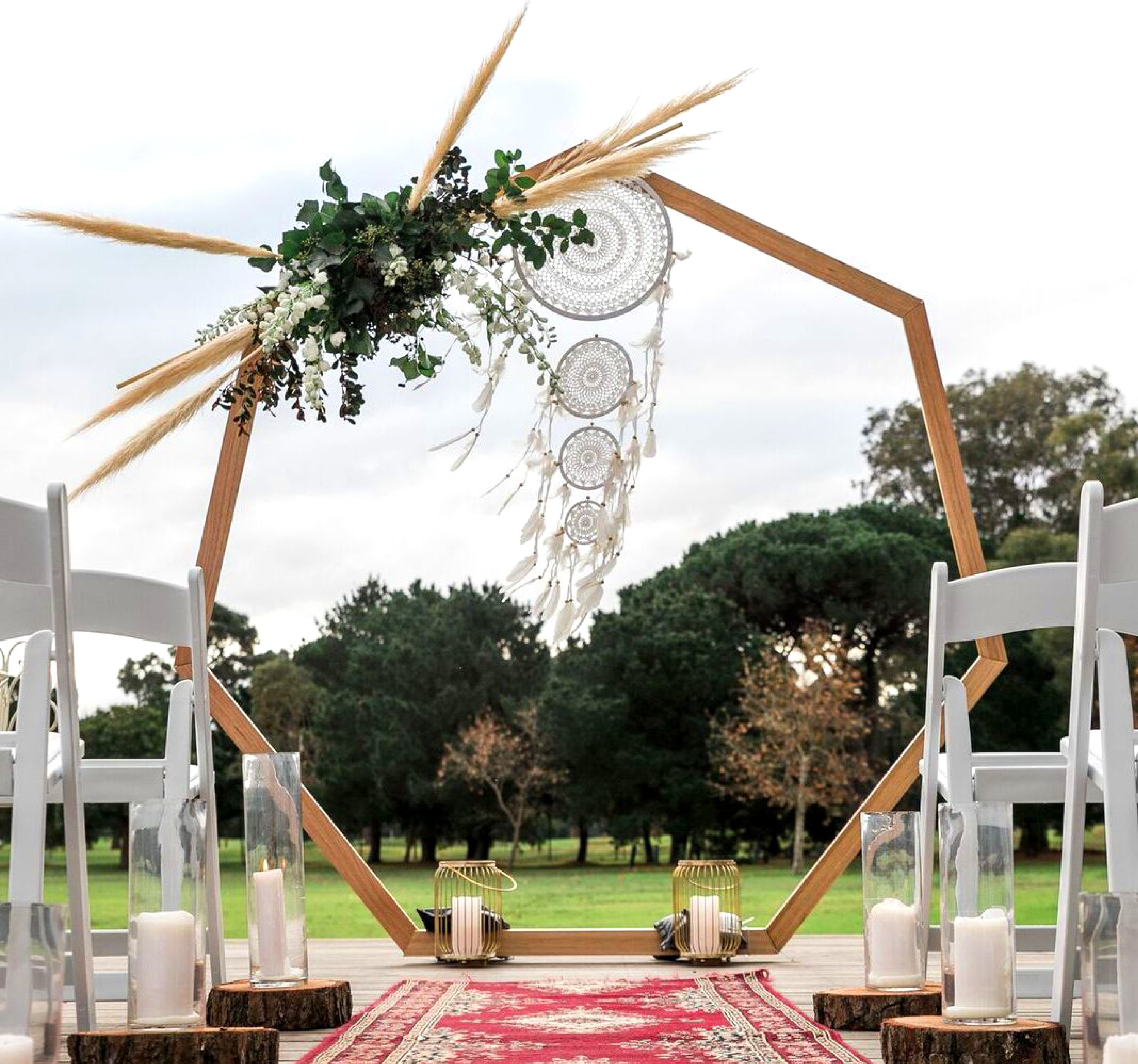 heptagon Wedding Arbor DIY Plans